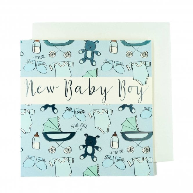 Wendy Jones-Blackett Wendy Jones-Blackett New Baby Boy Card